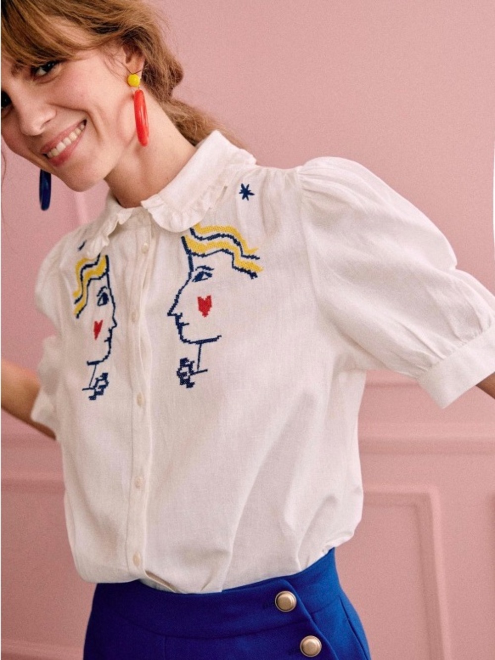 Sezane LIBERTÉ SHIRT - SÉZANE X JCC size 34 EUC
